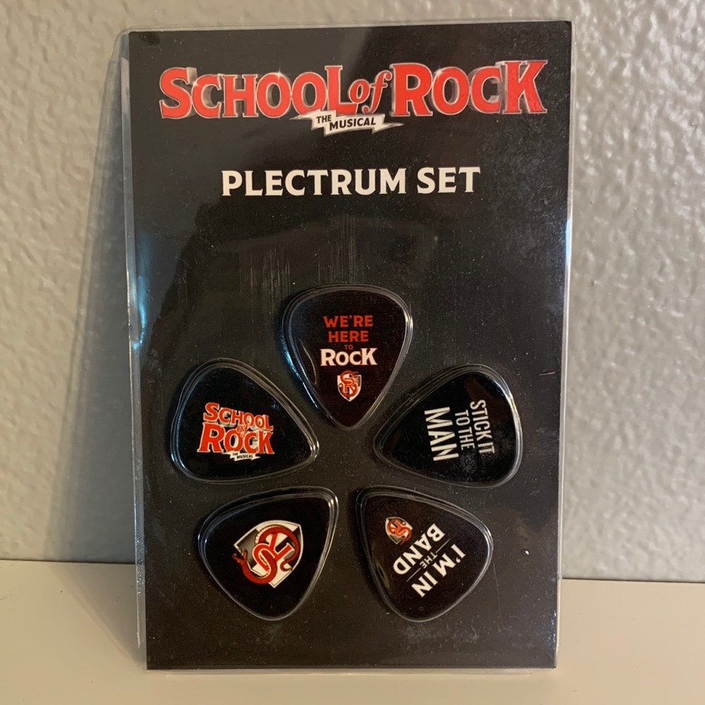 School of rock the musical plectrum set